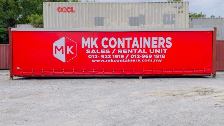 Module Cube Offices Side Curtain Containers - MK Containers Global Sdn Bhd